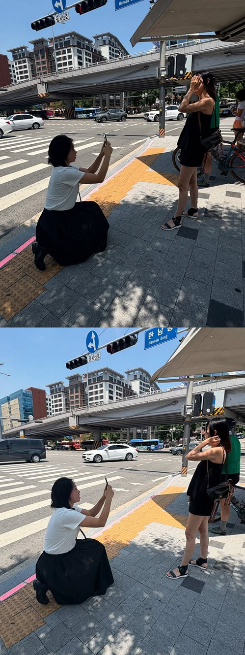 Lee Ji-hye, who turned into a hot girl, ♥ This is how you take a picture of Moon Jae-wan