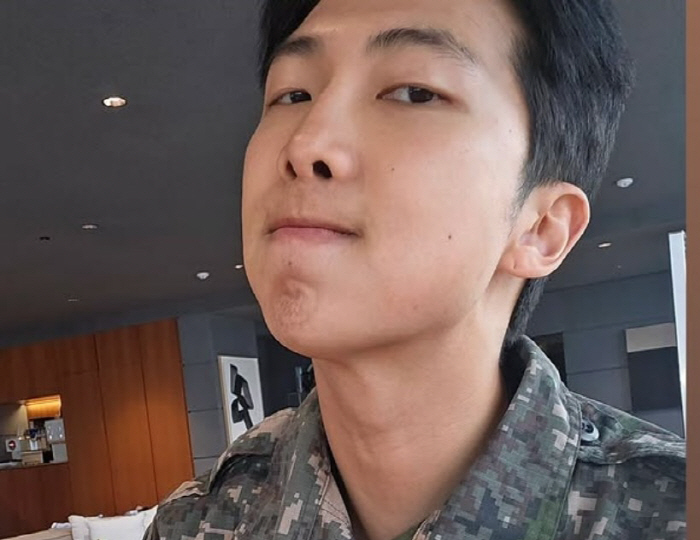 RM Shares Dashing Uniform Photo Ahead of Military Discharge