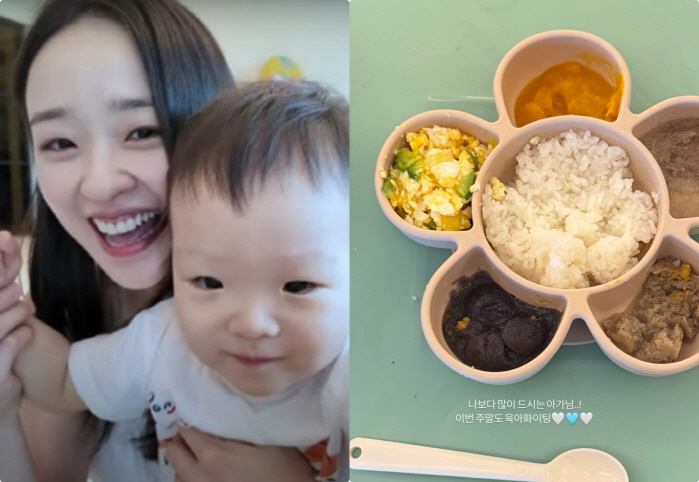 Son Yeonjae, there's a reason why you're skinny..Meals less than 1 year old 'Baby who eats more than me ♥'