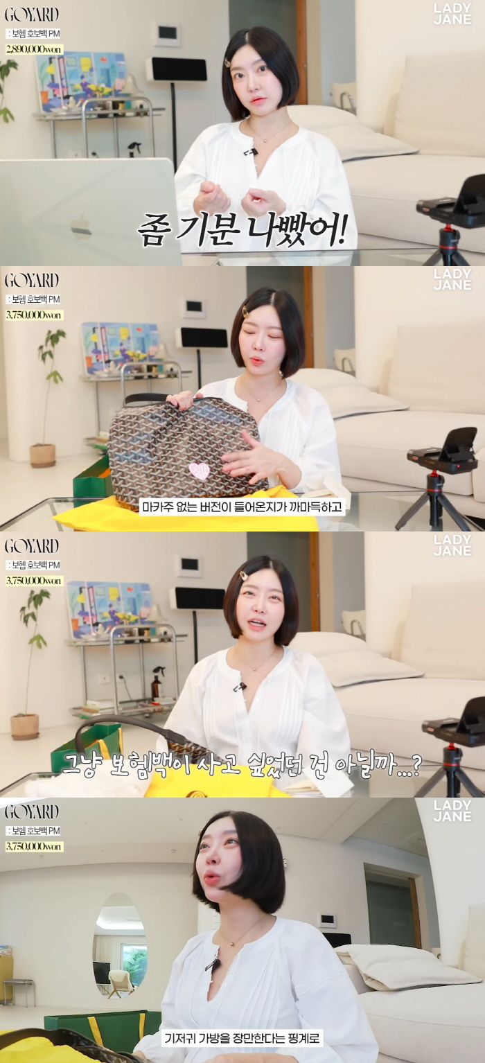Lady Jane, the diaper bag is an excuse..Buy a luxury bag worth 3 million won