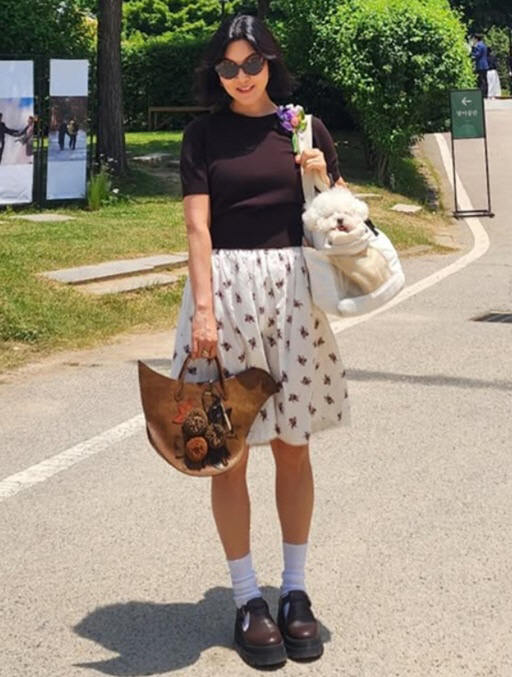 Han Hye-yeon, 46kg, lost 14kg and her guest look made my heart flutter..Lovely style emphasizing angular beauty