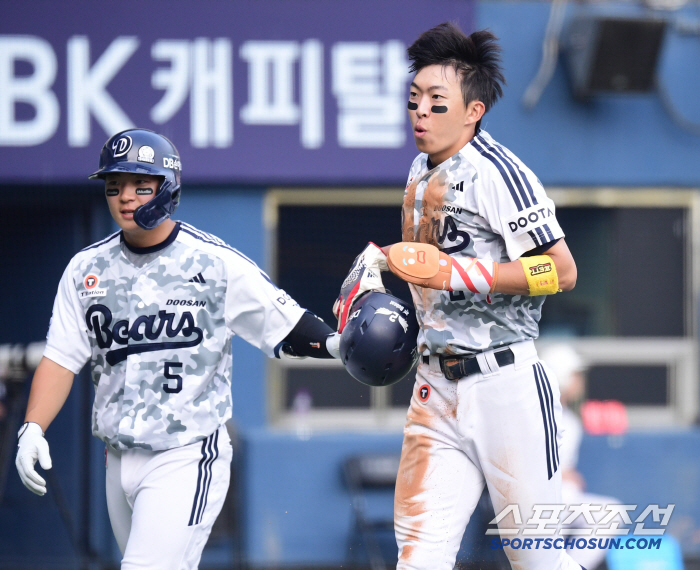 That's why you're an idol. Kim Min-seok, who went around Jamsil Stadium in an instant, ran hard in front of his old colleagues