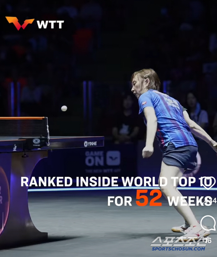 WALKLE's defense. Seo Hyo Won, thank you WTT also remembered the brilliant moment of Korean table tennis player X the last retirement stage