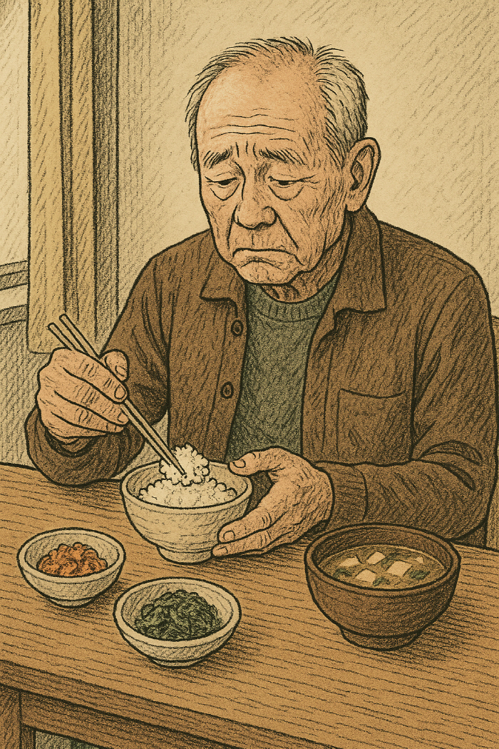 The older people who eat alone, the higher the level of depression...Need social interaction support