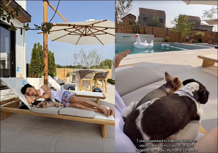 Brian, every day after completion of the 300 pyeong detached house...It's better than a resort