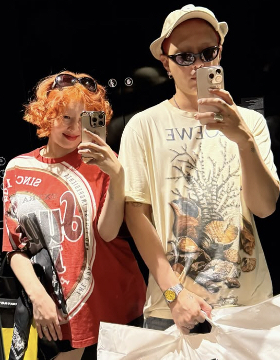 Hyuna, I removed my whole body tattoo...This time, ♥ couple piercings following Yong Junhyung 