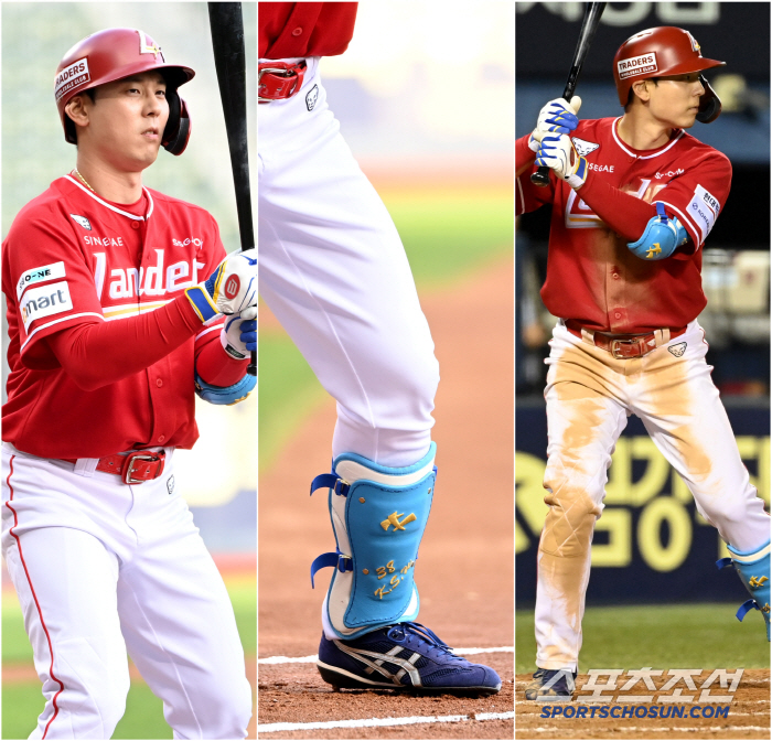 Kim Sung-wook, who played a perfect game in his first start with three hits and two RBIs wearing the same blue equipment
