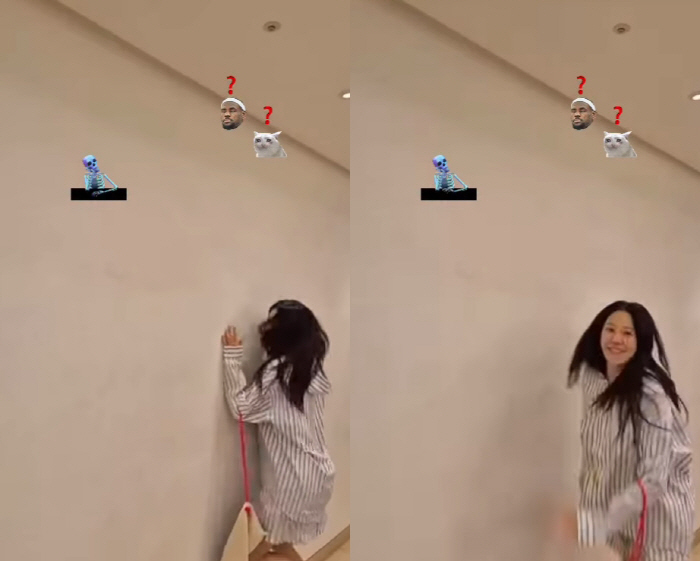 Ko Hyun-jung, what's the video you posted on social media..Should I delete it if it's too weird