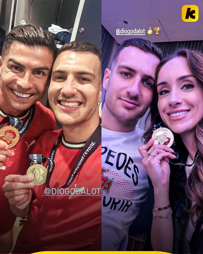 Honey, smile. Portugal's younger brother, who is happier when he is with Ronaldo, achieved his dream of winning together