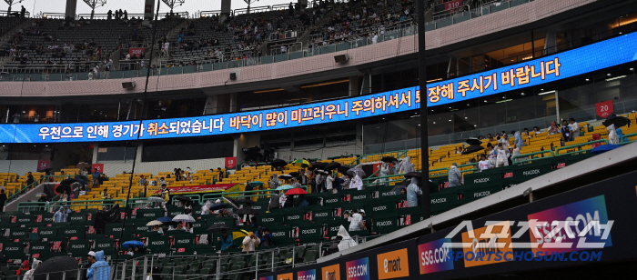 Choo Shin-soo's retirement ceremony on the 14th → Gamboa vs Kim Kwang-hyun head-on collision! I'm taking a day off on Friday…Lotte SSG match confirmed to cancel rain 21 minutes before the start 