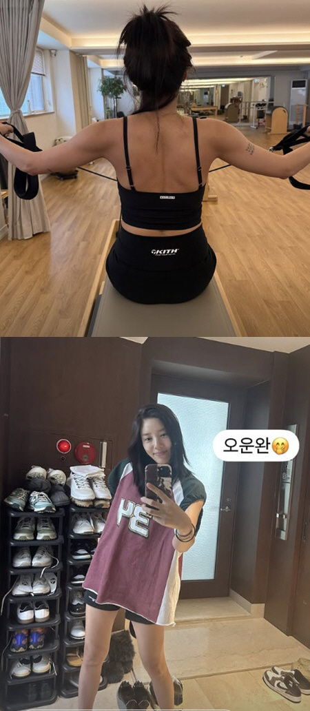 Son Dambi, 42, 2 months after giving birth to this body..I'm impressed with my back muscles