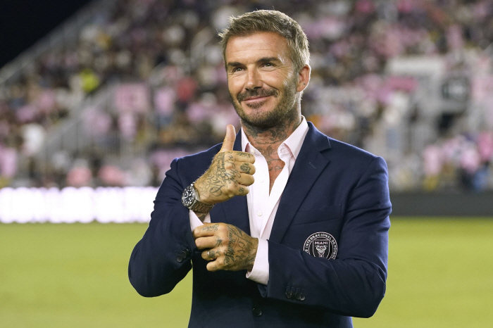 Please give me a warning Beckham, you've become a real legend... a knighthood