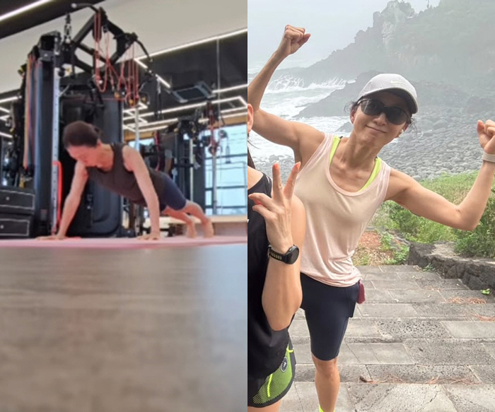 58-year-old Kim Hee-ae said she's maintaining 49kg..He's the best at self-care