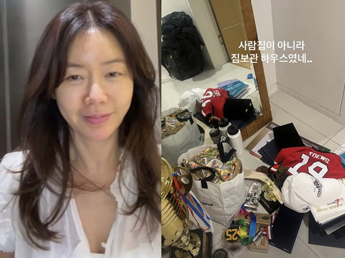 Ahn Sun-young, the owner of the four-story building, cleaned up all the old luggage and lingering attachments that are not home