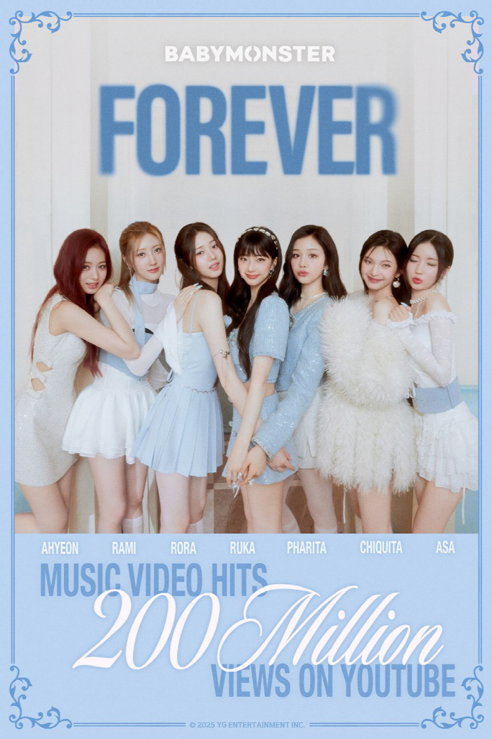 BABYMONSTER’s ‘FOREVER’ MV Hits 200 Million Views