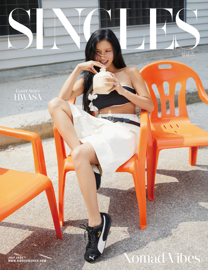 Hwasa Shines in July ‘Singles’, Reflects on Tour Success