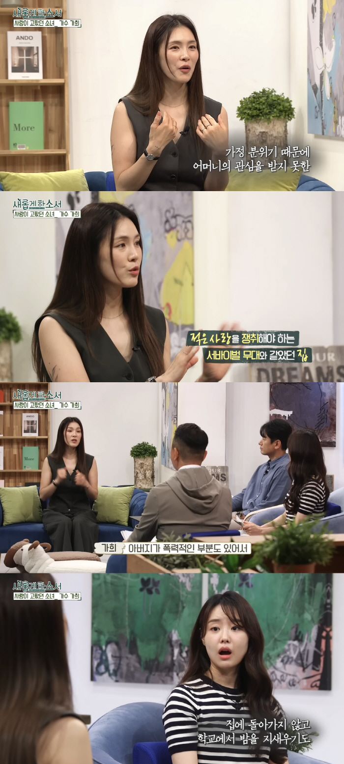 Ga-hee's mom, who got hit by her dad confessing to domestic violence, gave me a hand..I hated my house so much