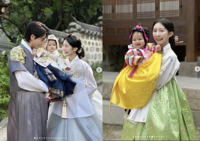 Lee Ji-hoon ♥ Ayane's 'Hanbok Family Photo' released, 'I really wanted to wear it.'