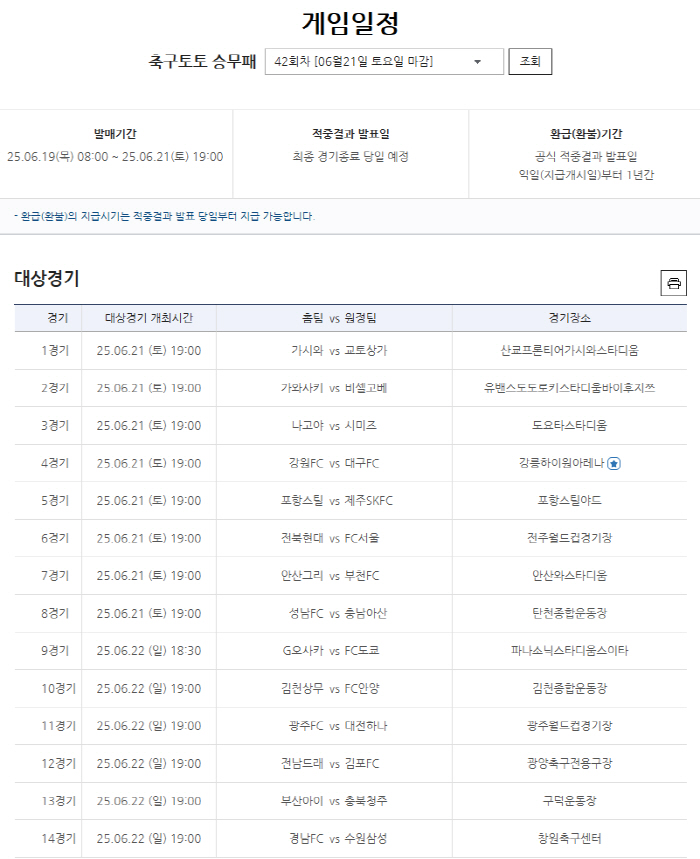 There was no first-place winner in the 41st round of the soccer Toto crew loss. 426 million won carried forward