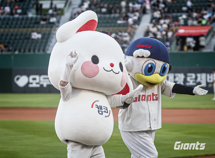 Lotte will hold Hanwha match on the 19th → Camco match day...The official mascot, Kiumi