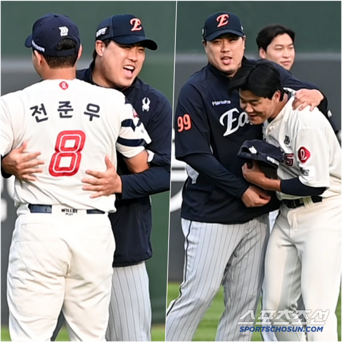 A monster who regained laughter, hugs Jeon Jun-woo → Son Ho-young's affectionate uppercut Lotte's welcome meeting (Busan site)