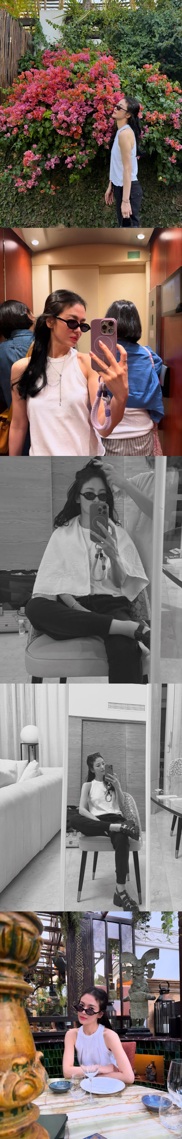 Song Hye-kyo's long hair style changed a lot from her comeback short cut