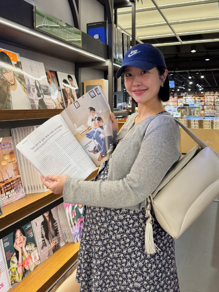 Lim Hyun-tae ♥ Lady Jain's D-line at full term, two weeks before the production of the discharge, which surpassed 42 inches