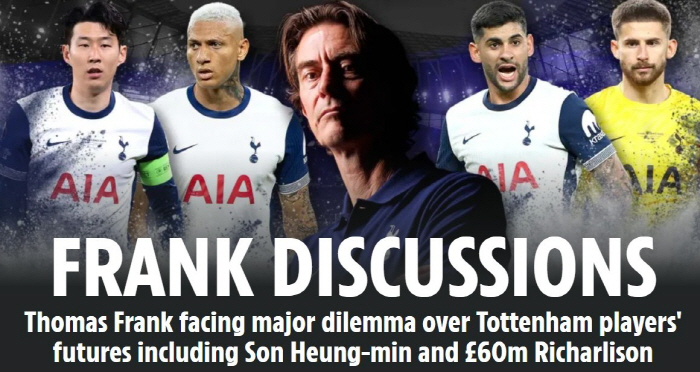 Son Heung-min will leave in the end. He didn't mention his uncomfortable cohabitation, captain like Kane two years ago. → Frank, who is in a dilemma from the start, is the first step that only brought about controversy