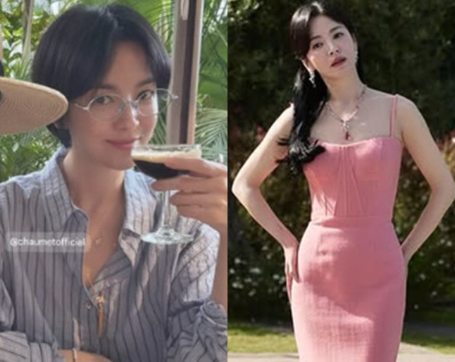 Song Hye-kyo, I just changed my hairstyle..She's so beautiful. She's so beautiful