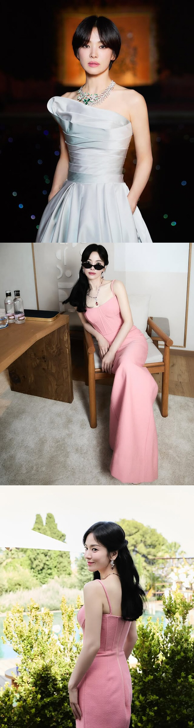Song Hye-kyo, I just changed my hairstyle..She's so beautiful. She's so beautiful