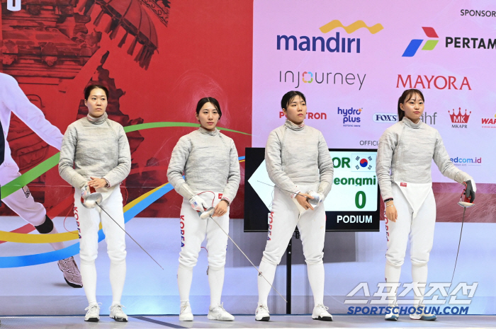 3527 → 4445 Silver Fencing Korea, a one-point upset loss by 女 Sabdo.a team sweep of four events 