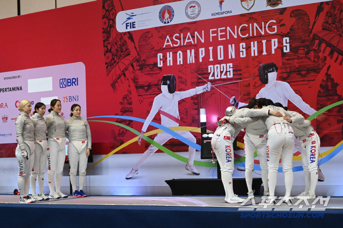 3527 → 4445 Silver Fencing Korea, a one-point upset loss by 女 Sabdo.a team sweep of four events