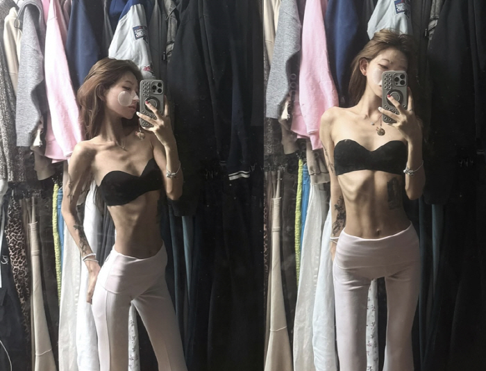 96 → 41 kg Choi Jun-hee, the paper with outstanding chest bones, and the undergarments also fall out