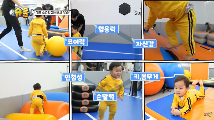 Kim Jun-ho succeeded in farming his children. Jungwoo, 25 months old, and the top 1% of the growth and development of physical education gifted children (Sudol)