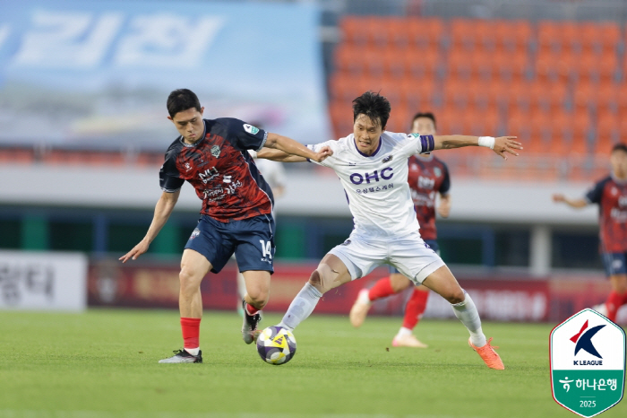 Lee Seung-won's winning goal, Gimcheon Sangmu, is scary, overpowered FC Anyang 10 and won 4 games without losing → Jumping to 3rd place