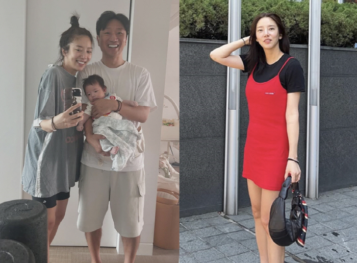 Son Dambi, it's only been 2 months since she gave birth. She's more beautiful when she's with her daughter, Lee Kyu-hyuk ♥