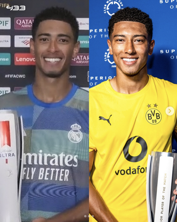 The Bellingham family is great The first brothers to score in Club World Cup history...Jude, you're 11 with your brother. Smile