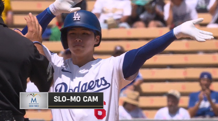 Home run, I could have caught it, but I solved it with a course double like Kim Hye-sung, 4G consecutive hit-otani Tutasho 2K26 two-run shot