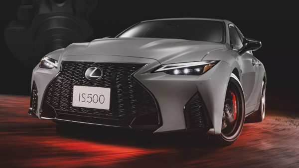Last V8 Engine Lexus IS 500 High Performance sedan released limited edition..the end of the age of internal combustion