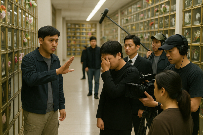 'The filming team told us to be quiet in the hall.' Controversy over filming