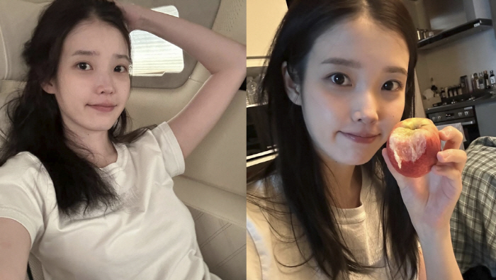IU attacks her bare face. Is she a 31-year-old? Pottery skin cleaner than a baby