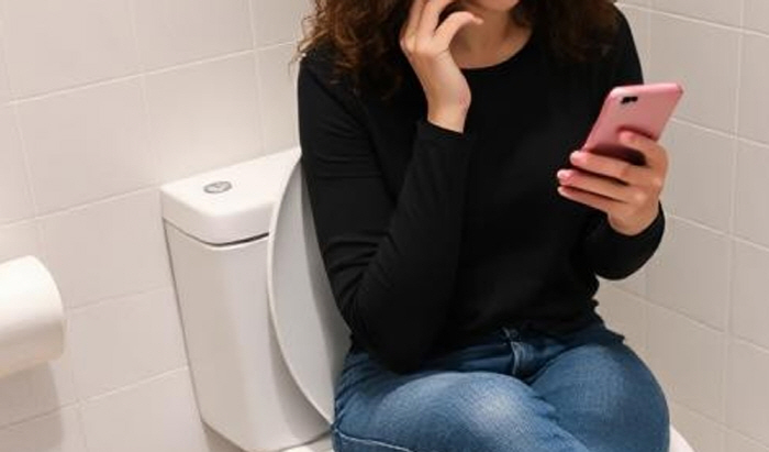 Why you shouldn't use your phone in the bathroom, especially the worst here