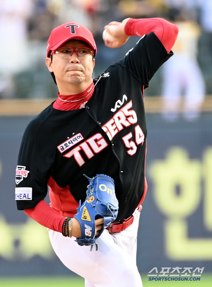  KIA starter Yang Hyeon-jong's hard pitching