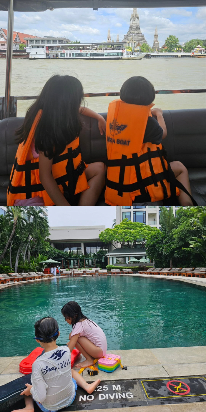 Lee Bo-young, ♥Jisung  Did you leave with your two children? Luxury vacation in Bangkok, Thailand