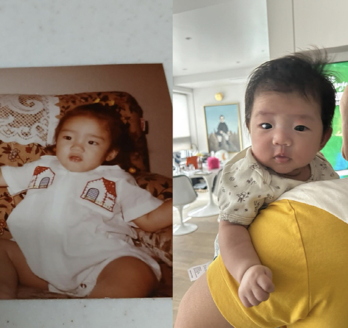 Lee Gyu-hyuk ♥ Son Dam-bi, nose bridge → Mouth plate daughter surprised me, I look like I was eight months old