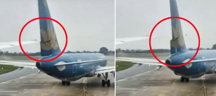 2 Airports Runway Crash...Like a piece of paper is being cut off