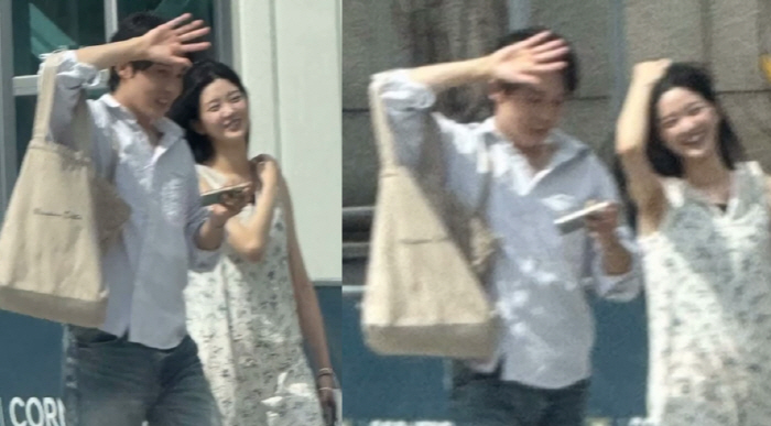Even if it's hot, Kkong-nyang ♥ Jimin and Je-yeon caught the real date → Lovelinus burst out as well. 
