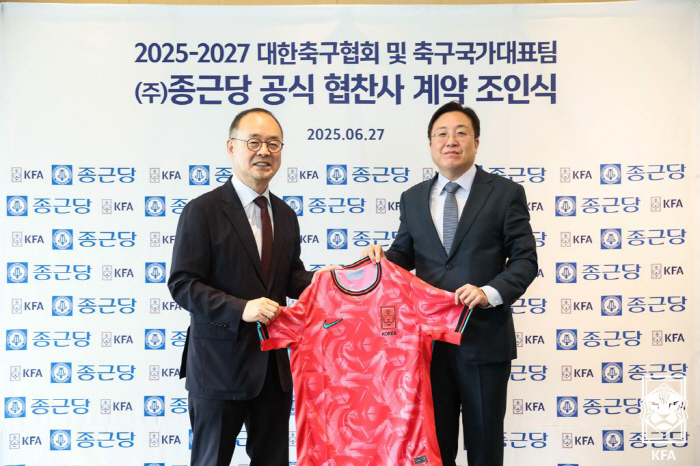 Korea Football Association Contracts Official Sponsor With Chong Kun Dang...Injury Prevention → Support for Recovery