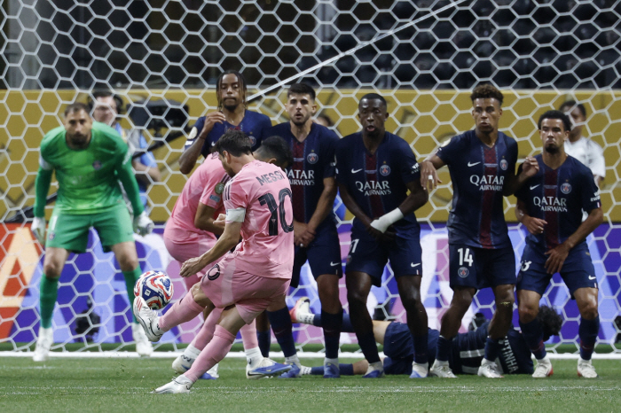 Messi didn't do much? Lee Kang-in played in the round of 16 of the Club World Cup, and Messi's 20-minute clash with Miami. PSG 40 complete victory.