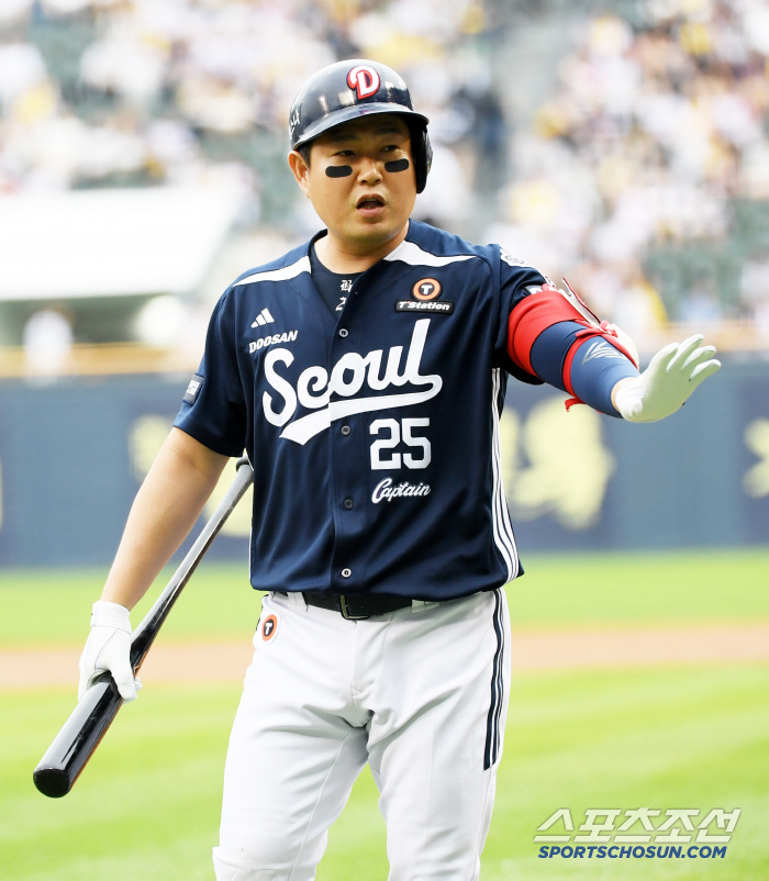 Yang Eui-ji's back suddenly fell out today → He said he could play.. Doosan Changes Lineup Level